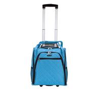 Rockland Melrose Upright Wheeled Underseater Carry-on Luggage, Turquoise, Carry-On 16-Inch, Melrose Upright Wheeled Underseater Carry-on Luggage