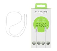 Rockland Nylon Braided USB C to USB C Cable 1M, Fast Charging Cord for Samsung Android Tablets Laptops, Durable Data Sync Cable, Phone Charger