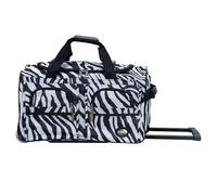 Rockland Rolling Duffel Bag, Zebra, 22-Inch