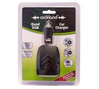 Rockland Ruc003 4-Usb Car Battery Charger For Mobile Phone Smartphone Iphone