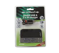 Rockland Rud003 Double Usb & 2X Dc Car Charger For Mobile Phone Smartphone