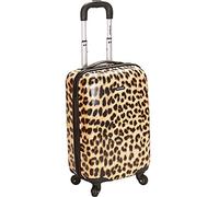 Rockland Safari Hardside Spinner Wheel Luggage, Leopard, Carry-On 20-Inch, Leopard, Carry-On 20", Melbourne Hardside Expandable Spinner Wheel Luggage