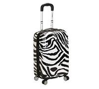 Rockland Safari Hardside Spinner Wheel Luggage, Zebra, Carry-On 20-Inch, Zebra, Carry-On 20", Melbourne Hardside Expandable Spinner Wheel Luggage