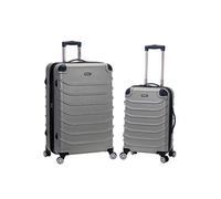 Rockland Speciale Hardside 2-Piece Expandable Spinner Luggage Set, Silver, 2-Piece Set (20/28), Speciale Hardside 2-Piece Expandable Spinner Luggage Set