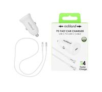 Rockland USB C PD In-Car Charger with USB C to USB C Cable