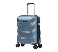 Rocklands® Cabin Suitcase 55x40x20cm Hard Shell TSA Lock, 4 Spinner Wheels, Lightweight Hand Luggage Small Travel Bag, Approved for 100+ Airlines Including Ryanair, EasyJet (Ice Blue, Cabin (20 Inch))
