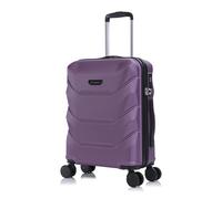 Rocklands® Cabin Suitcase 55x40x20cm Hard Shell TSA Lock, 4 Spinner Wheels, Lightweight Hand Luggage Small Travel Bag, Approved for 100+ Airlines Including Ryanair, EasyJet (Purple, Cabin (20 Inch))