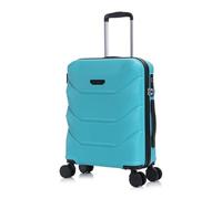 Rocklands® Cabin Suitcase 55x40x20cm Hard Shell TSA Lock, 4 Spinner Wheels, Lightweight Hand Luggage Small Bag, Approved for 100+ Airlines Including Ryanair, EasyJet (Turquoise, Cabin (20 Inch))
