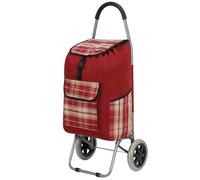 Rocklands® Lightweight Big Wheels Strong Shopping Trolley Shopping Cart Durable Grocery Bag -ST46 (Red)