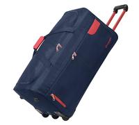 Rocklands® Lightweight Luggage Rolling Holdall Suitcase Wheeled Duffle Bag Cargo Sport Travel Bag RL501 (Navy/Red, Large - 32" (H84 x L42 x W40 cm))