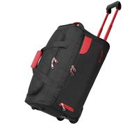 Rocklands® Lightweight Luggage Rolling Holdall Suitcase Wheeled Small Duffle Bag Travel Bag RL501 (Red/Black, Small (Carry on) 20" (H55 x L29 x W28 cm))