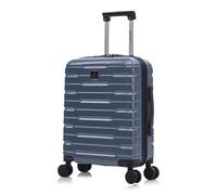 Rocklands London Cabin Suitcase 55x40x20cm ABS+PC Hard Shell Lightweight Carry On TSA Lock, 4 Spinner Wheels, Telescopic Handle, Cabin Bag for Ryanair, easyJet & 100+ Airlines (Ice Blue)