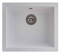 Rocklite Weston 1.0 Bowl White Composite Inset/undermount