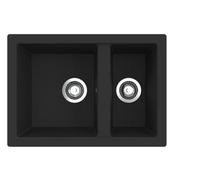 Rocklite Weston 1.5 Bowl Black Composite Inset/undermount
