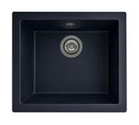 RockLite Weston Single Bowl Inset / Undermount Black Composite Kitchen Sink