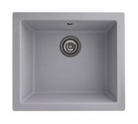 RockLite Weston Single Bowl Inset / Undermount Grey Composite Kitchen Sink