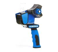 Rockman Tools Premium Heavy-Duty Tape Dispenser Gun 08- Soft-Touch Ergonomic Handle Design, Transparent Pressing Plate, Ideal for Shipping, Warehouse, and Moving, Suitable for 2-inch Tape