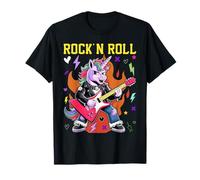 Rock'n Roll Unicorn, Rockstar Unicorn, Punk Goth Band Girls T-Shirt