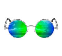 ROCKNIGHT Gothic Steampunk Round Polarized UV400 Protection Sunglasses Unisex