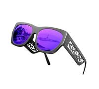 ROCKNIGHT HD Mirrored Purple Sunglasses Women Polarized UV Protection Trendy Anti Reflective Shades Gafas de sol 2023