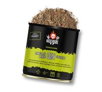 Rock'N'Rubs Barbecue Spice Smells Like Gin Spirit - BBQ Rub for Grilling with Spice Mix & Real Gin - 130 g Tin