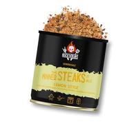 ROCK'N'RUBS Barbecue Spice The Winner Steaks It All - Lemon Style - BBQ Rub for Grilling with Crunchy Salt Flakes, Telicherry Pepper & Lemon - 140 g