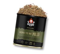 ROCK'N'RUBS - Born To Be Wild | Seasoning Mix with Forest Herbs for Game Preparation | Spice Jar, 190 g