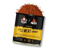 ROCK'N'RUBS X Smells Like Meat Spirit, BBQ Allrounder with Chipotle Chili and Light Bacon Kick, Suitable for Spare Rips or Pulled Pork Pepper, Spice Jar, 140 g