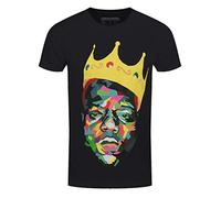 Rockoff Trade Men's Biggie Crown T Shirt, Black, XL UK