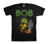 Rockoff Trade Men's Bob Marley Smoking Da ERB T-Shirt, Black, X (Size: Xx-Large)