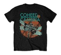 Rockoff Trade Men's Coheed & Cambria Dragonfly T-Shirt, Black, Xx-Large