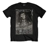 Rockoff Trade Men's David Bowie Ziggy Live T - Shirt Black, Medium