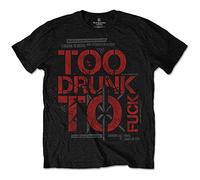 Rockoff Trade Men's Dead Kennedys Too Drunk T-Shirt, Grey (Charcoal), Xx-Large