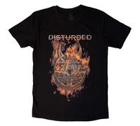 Rockoff Trade Men's Disturbed Burning Belief T-Shirt, Black, X-Large