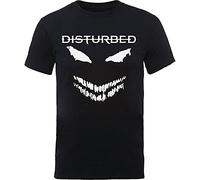 Rockoff Trade Men's Disturbed Scary Face Candle T-Shirt, Black, Medium