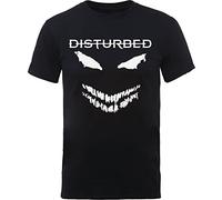 Disturbed T-Shirt Scary Face Candle Unisex Black 2XL