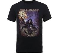 Rockoff Trade Men's Disturbed Vortex T-Shirt, Black, Large