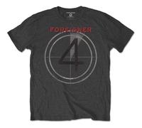 Rock Off Trade T-Shirt Foreigner 4 Distressed Album Print Charcoal Medium