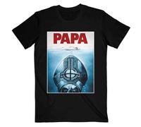 Rockoff Trade Men's Ghost Papa Jaws T - Shirt, Black (Black Black), Large