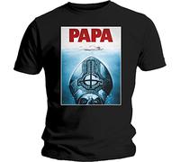 Rockoff Trade Men's Ghost Papa Jaws T-Shirt, Black, Small
