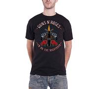 Rockoff Trade Men's Guns N' Roses Night Train T-Shirt, Black (Black Black), X-Large