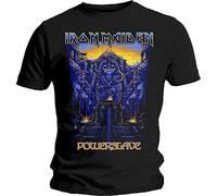 Rockoff Trade Men's Iron Maiden Dark Ink Powerslaves T-Shirt, Black (Black Black), Xx-Large