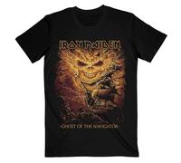 Rockoff Trade Men's Iron Maiden Ghost of The Navigator T-Shirt, Black, X-Large