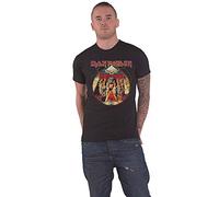 (M, Black) Iron Maiden Powerslave Lightning Circle T Shirt