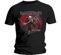 (L, Black) Iron Maiden Trooper Red Sky T Shirt