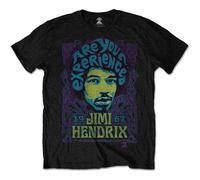Jimi Hendrix Mens T-Shirt Experienced Black (L)