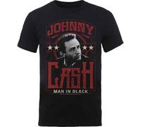 Rockoff Trade Men's Johnny Cash Man in Black T-Shirt, Medium