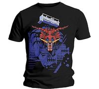 Rockoff Trade Men's Judas Priest Defenders T-Shirt, Black, Large