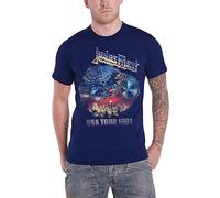 Rockoff Trade Men's Judas Priest Painkiller US Tour 91 T-Shirt, Blue (Navy), Large