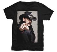 Rockoff Trade Men's Lemmy Pointing Photo T - Shirt, Black (Black Black), X-Large